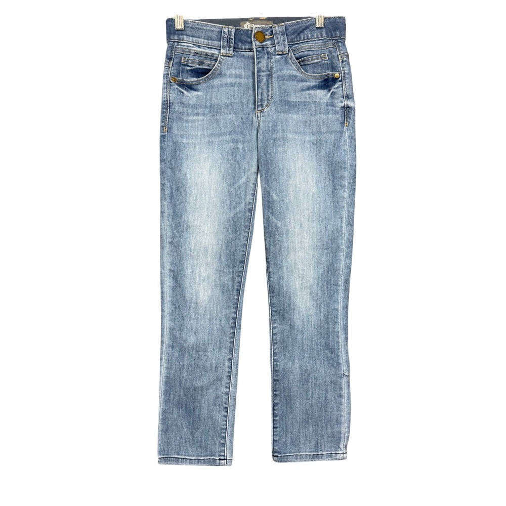 Democracy Cropped Jeans Womens‎ 2 Blue Ab Technology Slimming Stretch BN23637KE1
